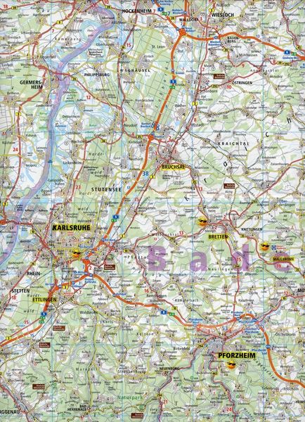 Produktbild: Baden-W&uuml;rttemberg-Nord. Stra&szlig;en- und Freizeitkarte 1 : 200 000