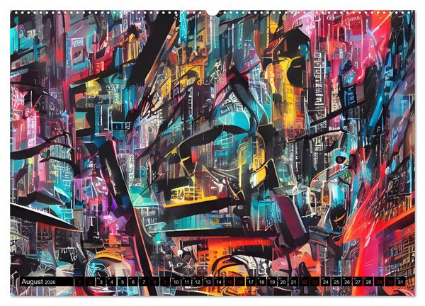 Produktbild: Abstrakt color Art (hochwertiger Premium Wandkalender 2026 DIN A2 quer), Kunstdruck in Hochglanz