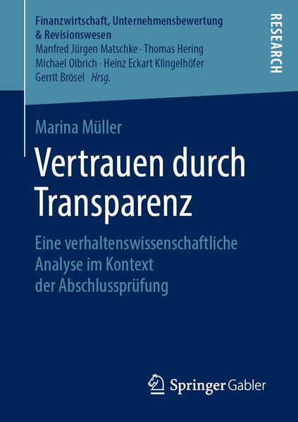 Produktbild: Vertrauen durch Transparenz