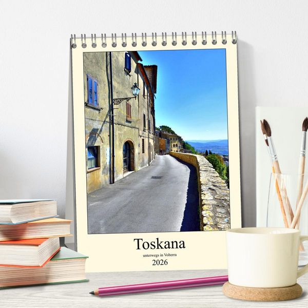 Produktbild: Toskana - Unterwegs in Volterra (Tischkalender 2026 DIN A5 hoch), CALVENDO Monatskalender