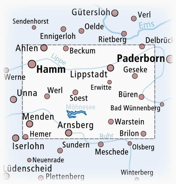 Produktbild: Soest und Umgebung 1:75 000