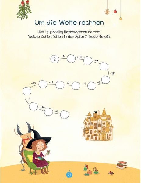Produktbild: Petronella Apfelmus - Zauberstab und Wichtelt&uuml;r. Das gro&szlig;e Weihnachtsr&auml;tselbuch