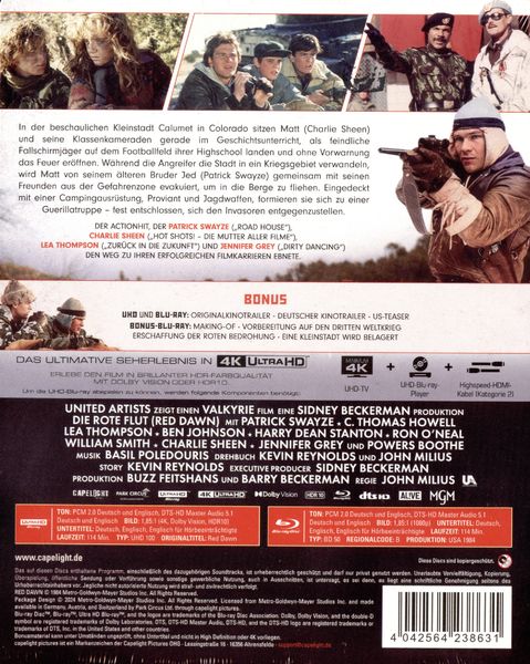 Produktbild: Red Dawn (Die rote Flut) - 3-Disc Limited SteelBook (4K Ultra HD + Blu-ray + Bonus-Blu-ray)