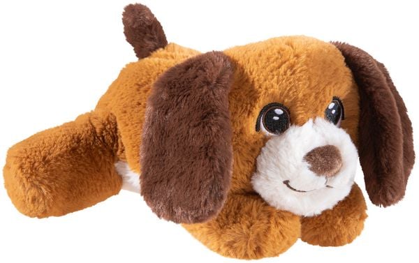 Heunec 292970 - KNAUTSCHI Hund, braun, GRS-Plüsch, 30 cm