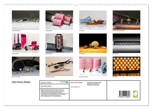 Produktbild: Hair-liche Zeiten (hochwertiger Premium Wandkalender 2026 DIN A2 quer), Kunstdruck in Hochglanz