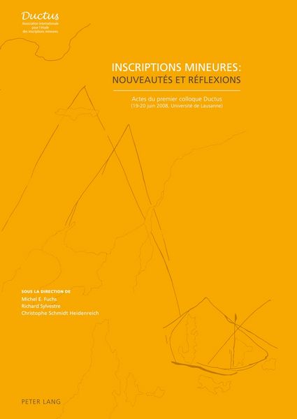 Produktbild: Inscriptions mineures : nouveaut&eacute;s et r&eacute;flexions