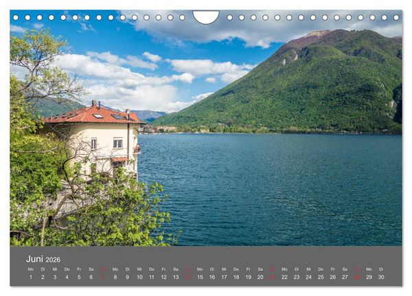 Produktbild: Tessin, zwischen Lago Maggiore und Lugano (Wandkalender 2026 DIN A4 quer), CALVENDO Monatskalender