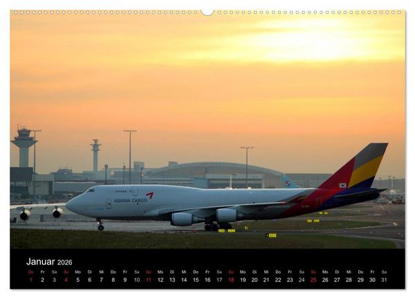 Produktbild: Internationale Frachtflugzeuge (Wandkalender 2026 DIN A2 quer), CALVENDO Monatskalender