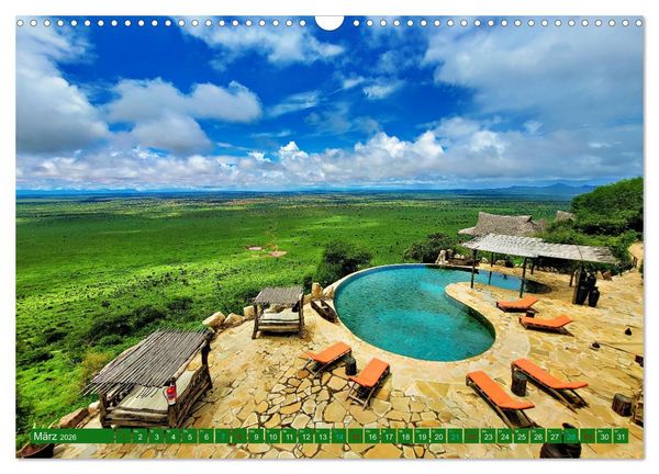 Produktbild: Im Einklang mit der Natur - Soroi Lions Bluff Lodge Kenia (Wandkalender 2026 DIN A3 quer), CALVENDO Monatskalender