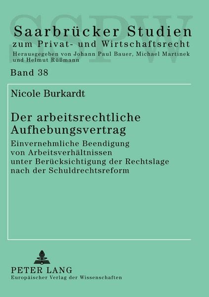 Produktbild: Der arbeitsrechtliche Aufhebungsvertrag
