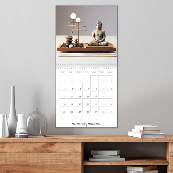 Produktbild: Instant paisible (Calendrier mural carr&eacute; 2026 30x30 cm) Calendrier double avec une page pour vos prises de notes