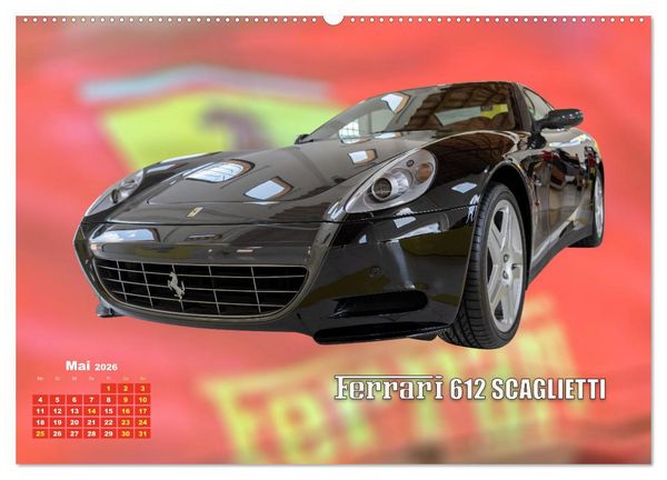 Produktbild: Ferrari - Synonym f&uuml;r Motorsport (Wandkalender 2026 DIN A2 quer), CALVENDO Monatskalender
