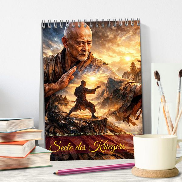 Produktbild: Seele des Kriegers (Tischkalender 2027 DIN A5 hoch), CALVENDO Monatskalender
