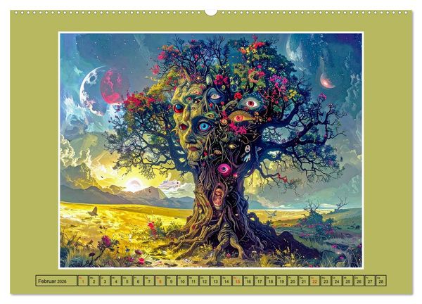 Produktbild: Surrealistische Visionen (hochwertiger Premium Wandkalender 2026 DIN A2 quer), Kunstdruck in Hochglanz