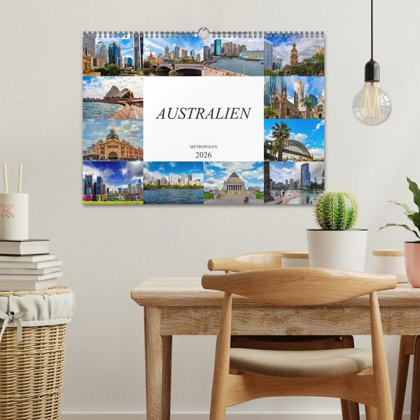 Produktbild: Australien Metropolen (Wandkalender 2026 DIN A3 quer), CALVENDO Monatskalender