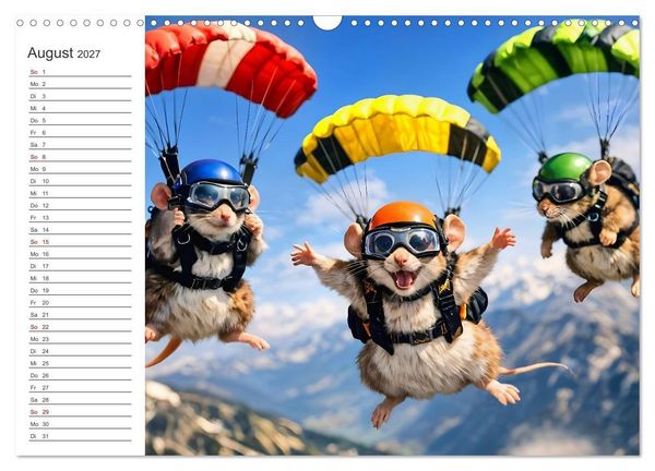 Produktbild: Abenteuerm&auml;use - Drei kleine Entdecker auf gro&szlig;er Reise (Wandkalender 2027 DIN A3 quer), CALVENDO Monatskalender