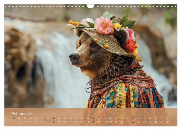Produktbild: Waldtiere mit Stil. Tierische Trendsetter in der Natur (Wandkalender 2026 DIN A3 quer), CALVENDO Monatskalender