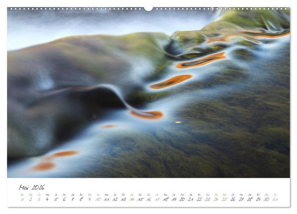 Produktbild: Wasserf&auml;lle klein und gro&szlig; (Wandkalender 2026 DIN A2 quer), CALVENDO Monatskalender