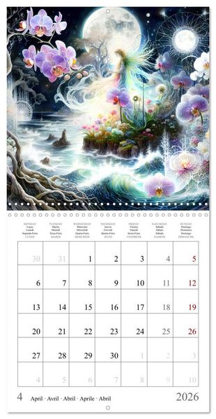 Produktbild: La nature f&eacute;erique (Calendrier mural carr&eacute; 2026 30x30 cm) Calendrier double avec une page pour vos prises de notes