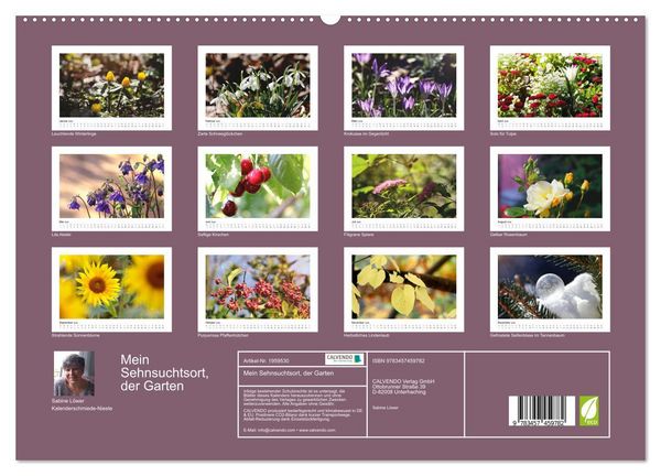 Produktbild: Mein Sehnsuchtsort, der Garten (hochwertiger Premium Wandkalender 2026 DIN A2 quer), Kunstdruck in Hochglanz