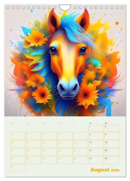 Produktbild: Tiere im Farbenrausch (Wandkalender 2026 DIN A4 hoch), CALVENDO Monatskalender