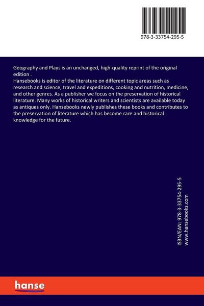 Produktbild: Geography and Plays
