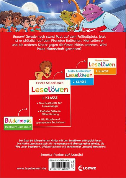Produktbild: Lesel&ouml;wen 1. Klasse - Ein galaktisch gutes Fu&szlig;ballspiel