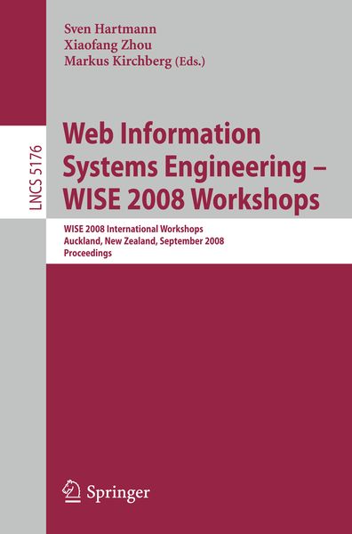 Produktbild: Web Information Systems Engineering - WISE 2008 Workshops