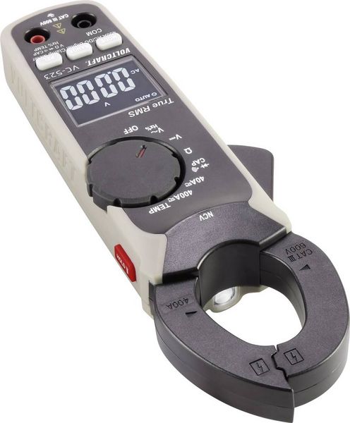 Produktbild: VOLTCRAFT VC-523 Stromzange digital CAT III 600V Anzeige (Counts): 4000