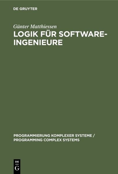 Produktbild: Logik f&uuml;r Software-Ingenieure