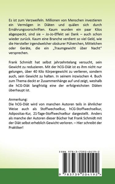Produktbild: hCG-Di&auml;t: abnehmen und schlank bleiben!