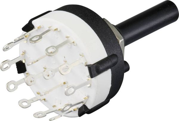 Produktbild: TRU COMPONENTS TC-9415604 SR26A4-4-3-R-29 Drehschalter 250V 150mA 12 x 30&deg; 1St.