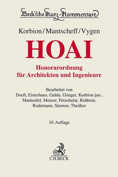 Produktbild: Honorarordnung f&uuml;r Architekten und Ingenieure (HOAI)
