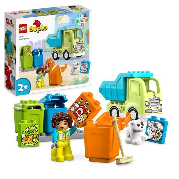 LEGO DUPLO 10987 Recycling-LKW Müllwagen-Spielzeug ab 2 Jahren