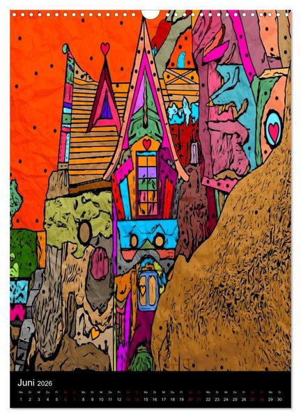 Produktbild: Die verr&uuml;ckte Welt der Popart von Nico Bielow (Wandkalender 2026 DIN A3 hoch), CALVENDO Monatskalender