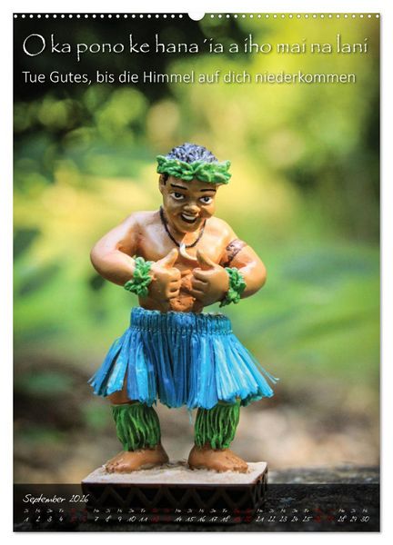 Produktbild: Hula Dancer - Hawaiianische Weisheiten (hochwertiger Premium Wandkalender 2026 DIN A2 hoch), Kunstdruck in Hochglanz