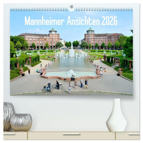 Produktbild: Mannheimer Ansichten 2026 (hochwertiger Premium Wandkalender 2026 DIN A2 quer), Kunstdruck in Hochglanz