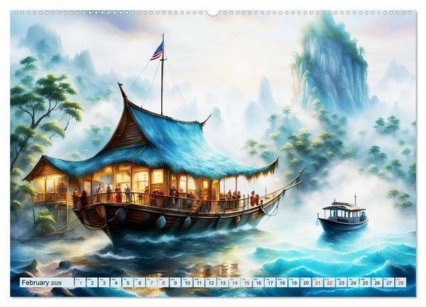 Produktbild: Archipelago's Exotic paradise trip (High Quality Premium Wall Calendar 2026 DIN A2 landscape),CALVENDO 12 Month Wall Calendar