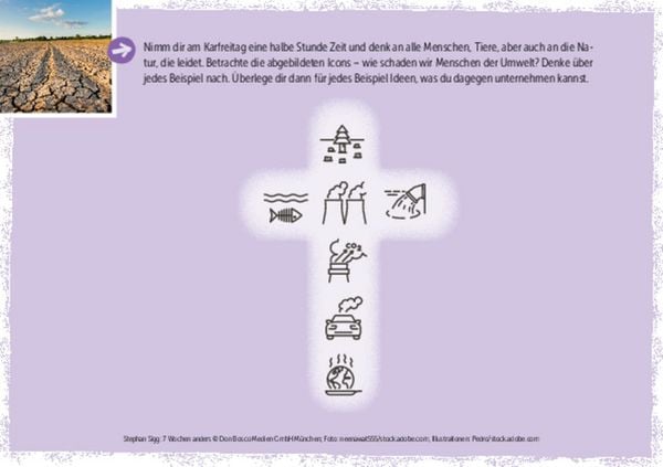 Produktbild: 7 Wochen anders: ein Fastenkalender f&uuml;r Jugendliche von Aschermittwoch bis Ostern