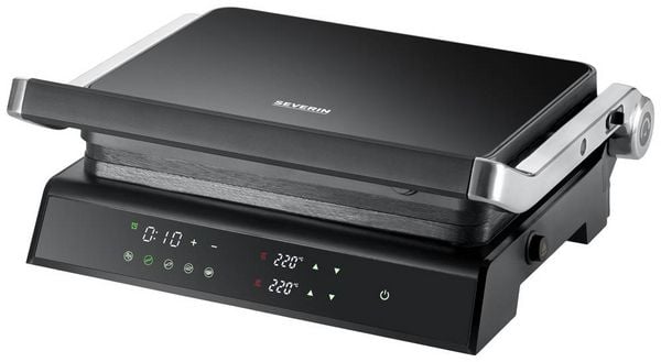Produktbild: Severin SEVINI Comfort KG2399 Kontaktgrill Schwarz/Silber