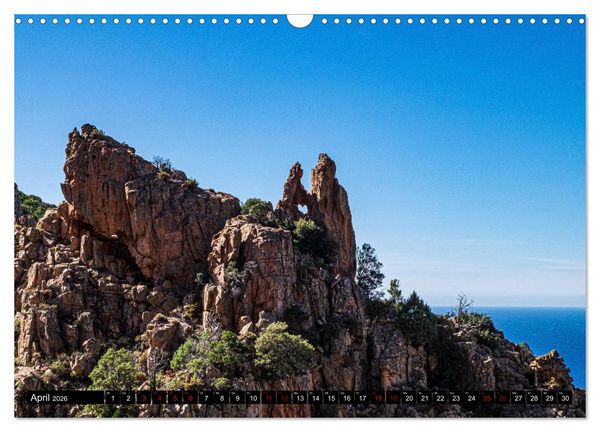 Produktbild: Korsika Wild und Frei (Wandkalender 2026 DIN A3 quer), CALVENDO Monatskalender