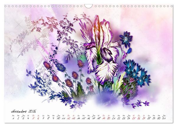 Produktbild: Prairies sauvages en fleurs (Calendrier mural 2026 DIN A3 vertical), CALVENDO calendrier mensuel