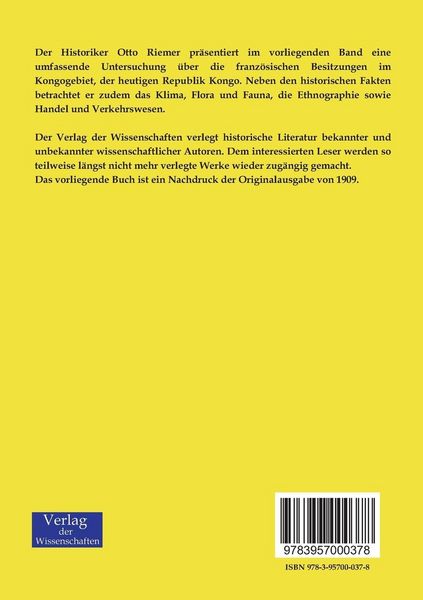 Produktbild: Das franz&ouml;sische Congogebiet
