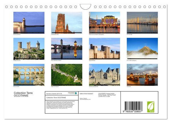 Produktbild: Collection Terre OCCITANIE (Calendrier mural 2026 DIN A4 vertical), CALVENDO calendrier mensuel