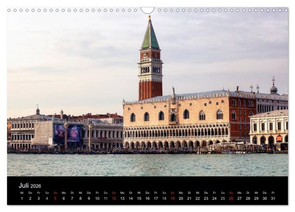 Produktbild: Bella Venezia (Wandkalender 2026 DIN A3 quer), CALVENDO Monatskalender