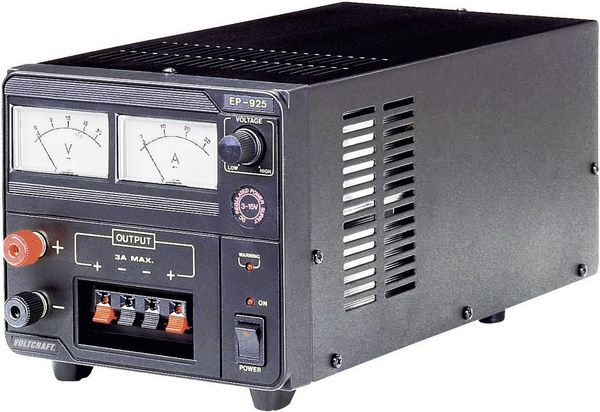 Produktbild: VOLTCRAFT EP-925 Labornetzger&auml;t, einstellbar 3 - 15 V/DC 2 - 25 A 375 W Anzahl Ausg&auml;nge 1 x
