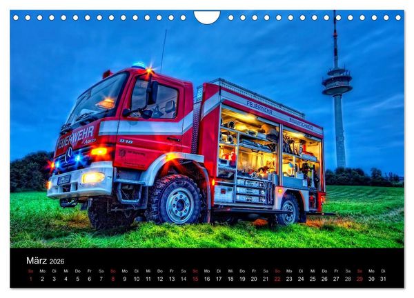 Produktbild: Feuerwehr Braunschweig (Wandkalender 2026 DIN A4 quer), CALVENDO Monatskalender