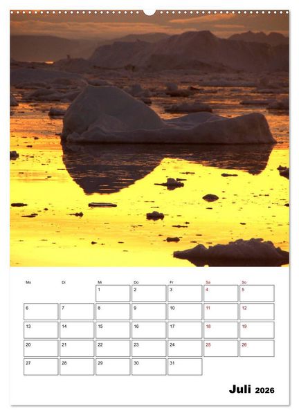 Produktbild: Die Eisberge von Ilulissat (Wandkalender 2026 DIN A2 hoch), CALVENDO Monatskalender