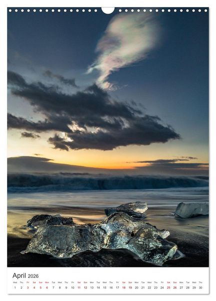 Produktbild: Magic of Iceland - nature photography (Wall Calendar 2026 DIN A3 portrait), CALVENDO 12 Month Wall Calendar