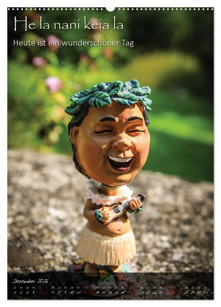 Produktbild: Hula Dancer - Hawaiianische Weisheiten (hochwertiger Premium Wandkalender 2026 DIN A2 hoch), Kunstdruck in Hochglanz